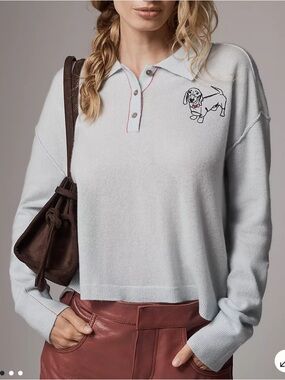 The Jensen Cashmere Crop Sweater by Pilcro Anthropologie